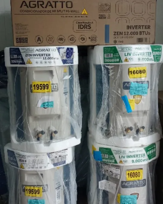 Aparelhos de ar condicionado na loja da Friotecc